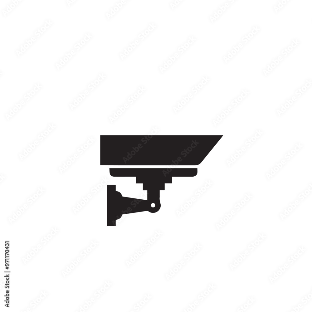 CC tv camera silhouette. CC camera logo, icon vector design isolated on white backgorund. CC tv camera silhouette. CC camera logo, icon vector design isolated on white backgorund.