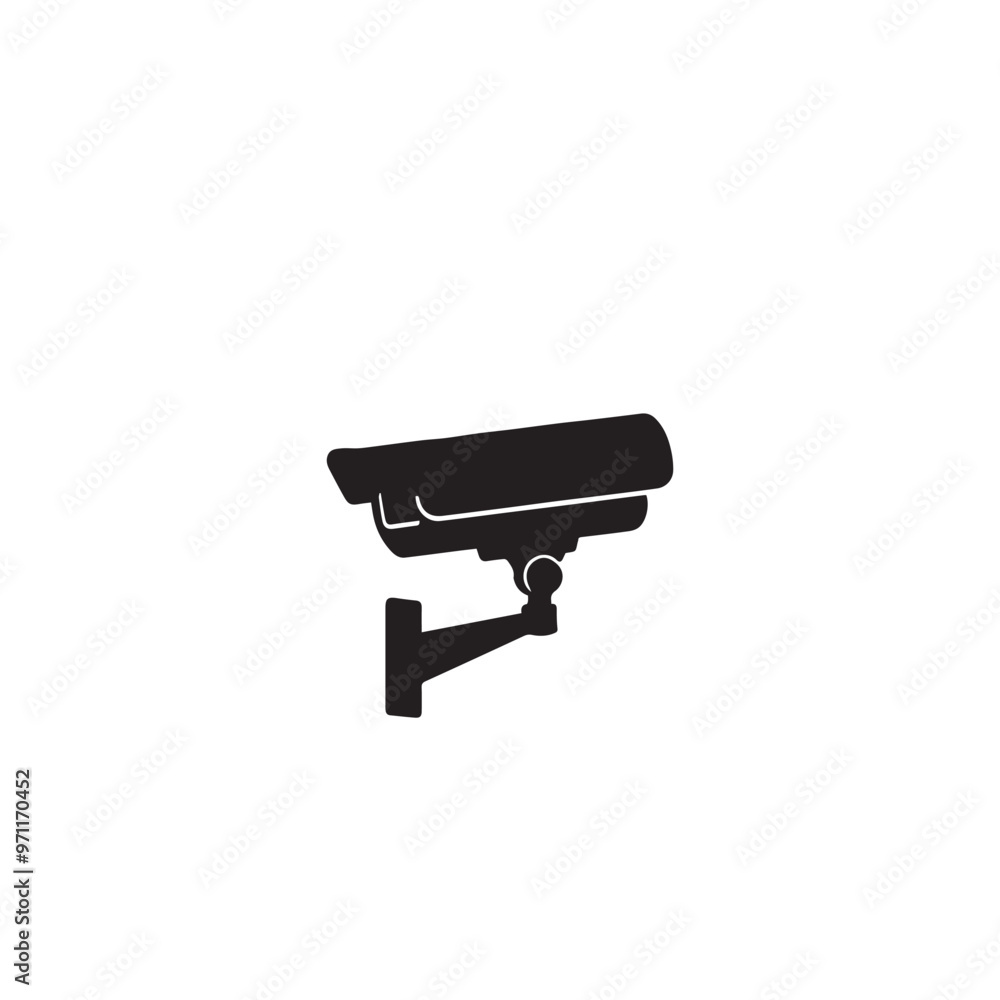 CC tv camera silhouette. CC camera logo, icon vector design isolated on white backgorund. CC tv camera silhouette. CC camera logo, icon vector design isolated on white backgorund.
