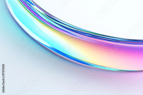 Abstract rainbow background design, 3d rendering