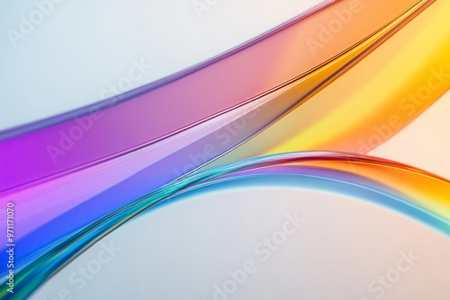 Abstract rainbow background design, 3d rendering