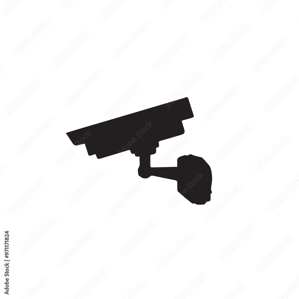 CC tv camera silhouette. CC camera logo, icon vector design isolated on white backgorund. CC tv camera silhouette. CC camera logo, icon vector design isolated on white backgorund.