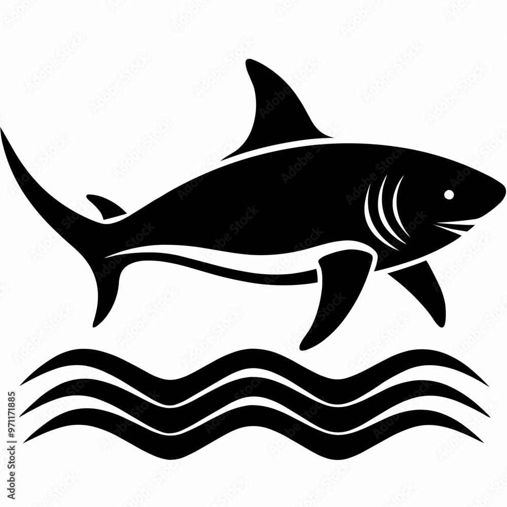 Obraz premium illustration of a shark