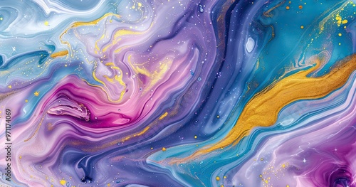 A vibrant abstract swirl of colors blending together, creating a dynamic and artistic visual effect.