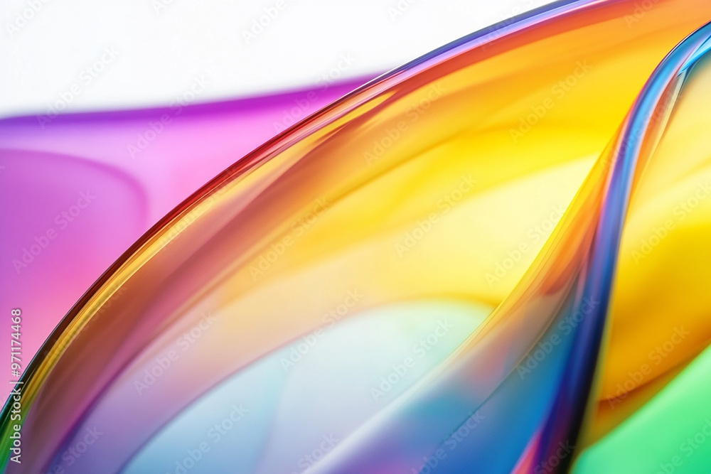 Fototapeta premium Abstract rainbow background design, 3d rendering