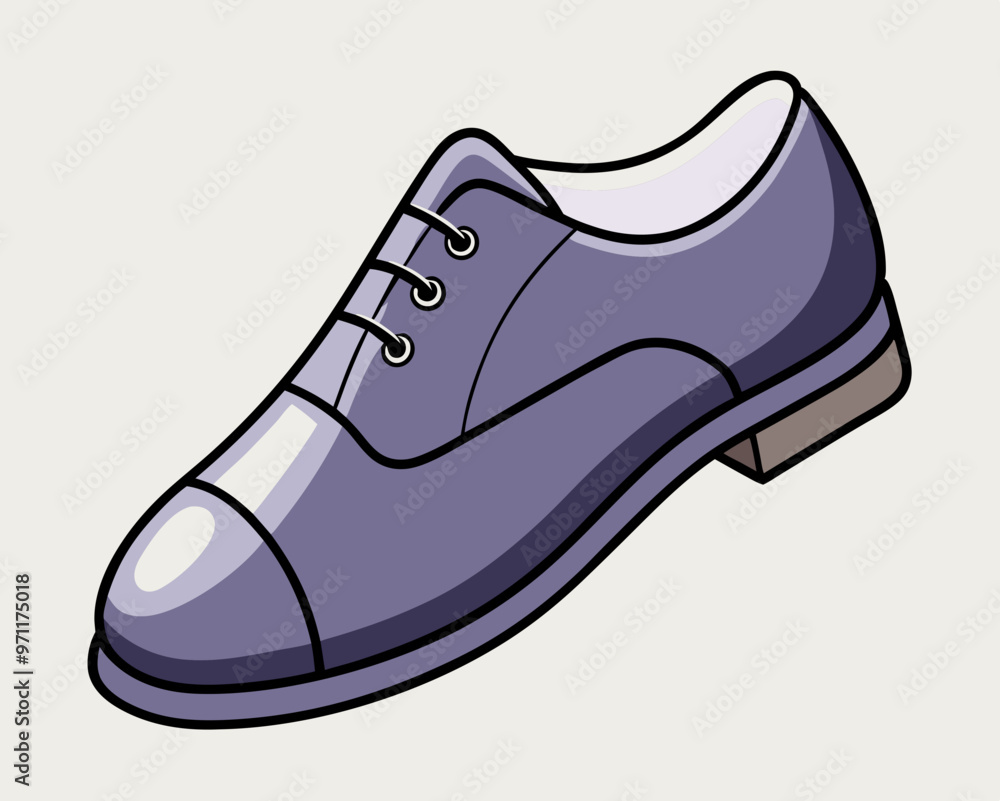 Black suit shoe stock illustration Black suit shoe stock illustration