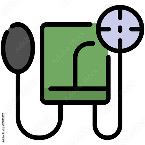 sphygmomanometer filled line icon