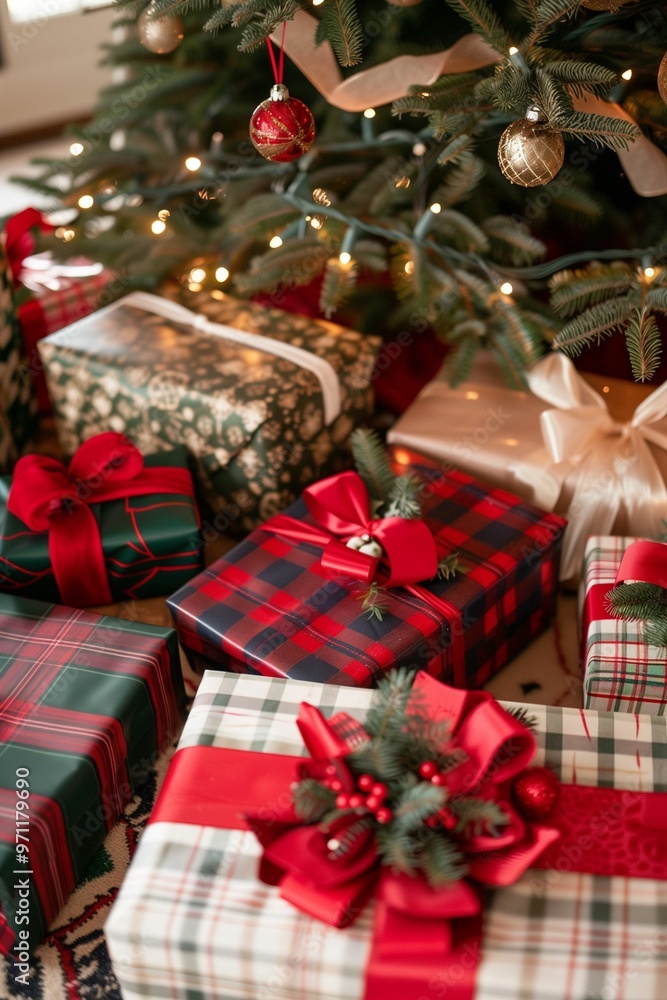 christmas tree with presents