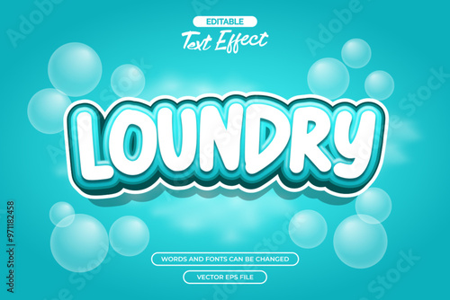 Laundry editable text effect