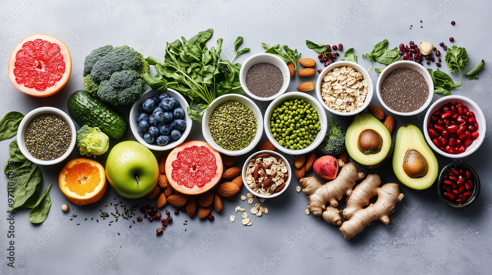 vegetables on the table Vibrant Superfood Spread: A Colorful Array of Nutrient-Rich Ingredients vegetables on the table Vibrant Superfood Spread: A Colorful Array of Nutrient-Rich Ingredients