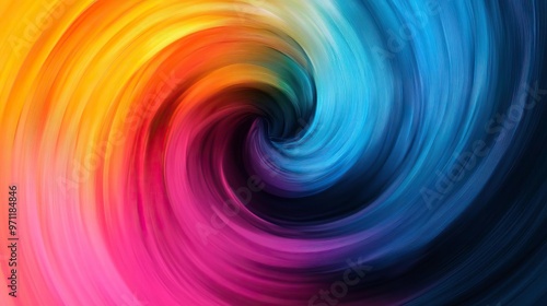 A vibrant swirl of colors creating a dynamic abstract background, perfect for various artistic projects and digital designs.