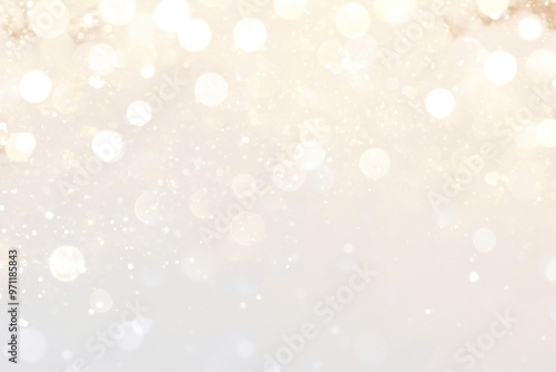 PNG Glittering golden bokeh lights background
