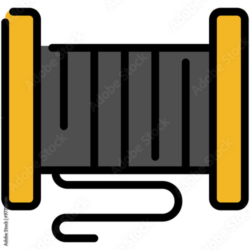 cables filled line icon