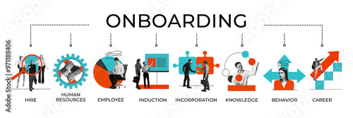 фотографія Onboarding process infographic
