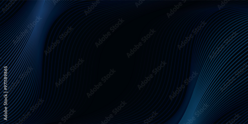 Obraz premium 3D modern wave curve abstract presentation background. Luxury paper cut background