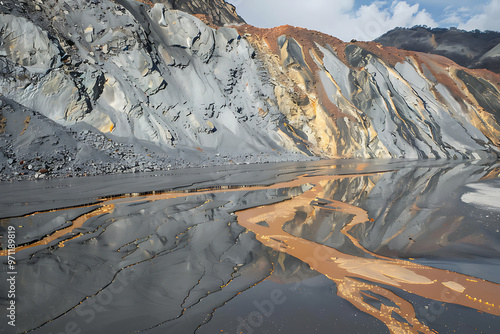 Vanadium mine tailings. HD image