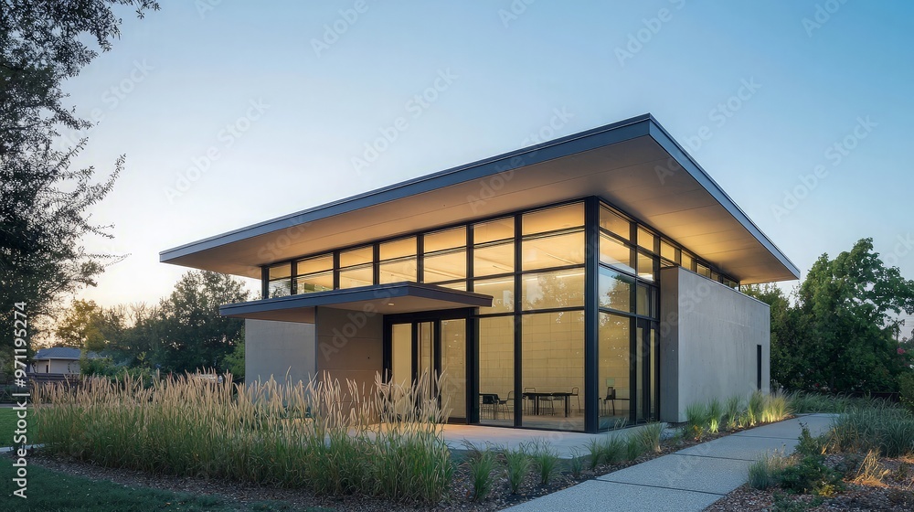 Modern Glass Facade Building Modern Glass Facade Building