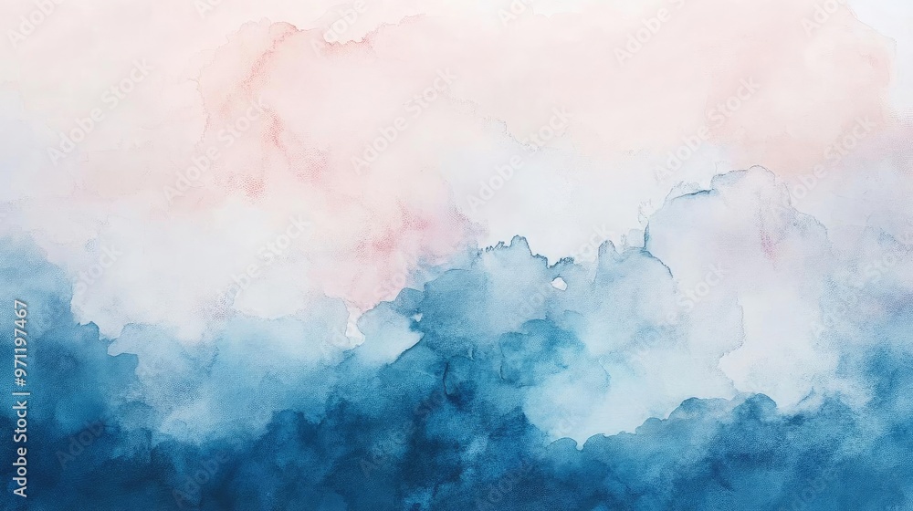 A serene watercolor background featuring soft hues of blue and pink, perfect for artistic and calming design projects. A serene watercolor background featuring soft hues of blue and pink, perfect for artistic and calming design projects.
