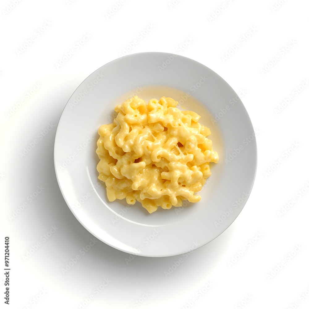 Creamy homemade macaroni and cheese in simple white bowl Creamy homemade macaroni and cheese in simple white bowl