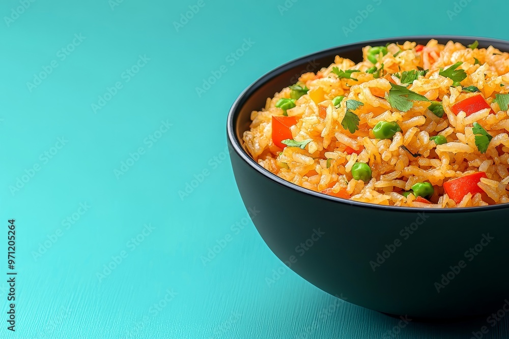 Vibrant 2D Illustration of Indonesian Fried Rice - Traditional Asian Cuisine with Detailed Presentation Vibrant 2D Illustration of Indonesian Fried Rice - Traditional Asian Cuisine with Detailed Presentation