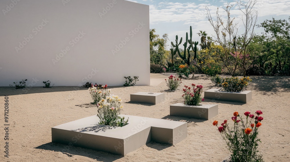 Fototapeta premium Minimalist Desert Garden