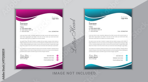 Creative modern aesthetic letterhead design