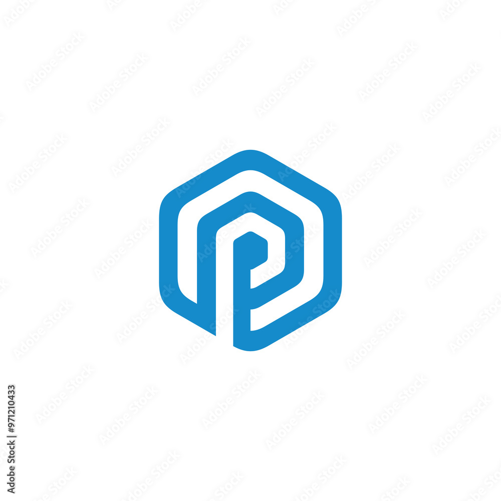 Hexagon Letter P Logo design vector template Hexagon Letter P Logo design vector template