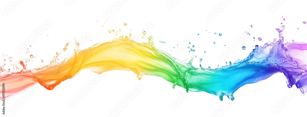 Rainbow splash abstract art graphics. Rainbow splash abstract art graphics.