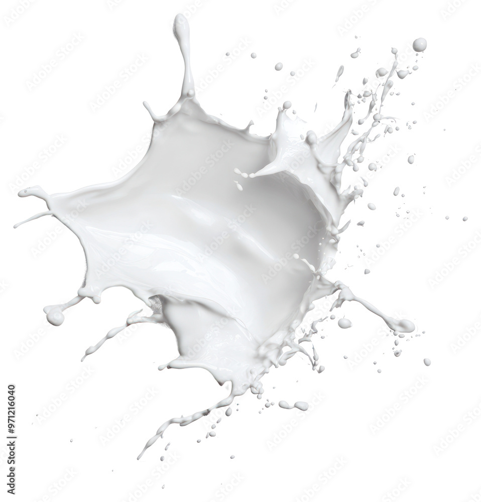 White splash beverage artistic splatter. White splash beverage artistic splatter.