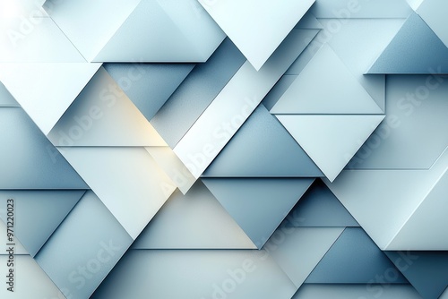 Abstract geometric white and blue pattern background. Business banner. Technology Wallpaper. Backdrop