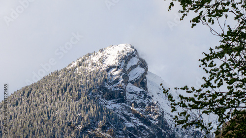 Photo d'une montagne à Samoens en drone