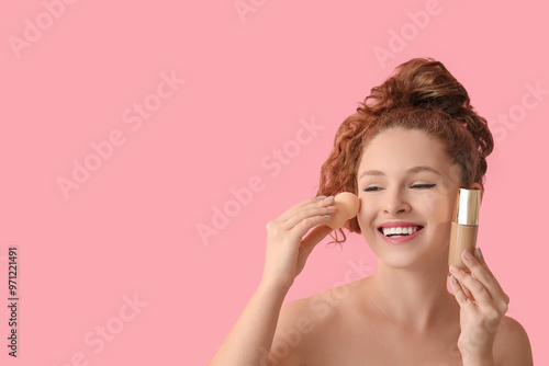 Young redhead woman with ma...