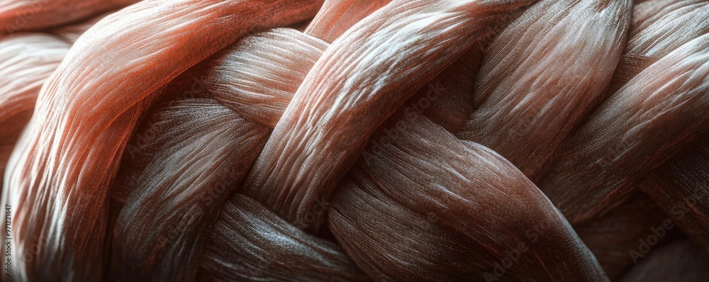 Close-up view of intricately woven rope fibers, showcasing texture and natural colors. Ideal for artistic and industrial themes. Close-up view of intricately woven rope fibers, showcasing texture and natural colors. Ideal for artistic and industrial themes.