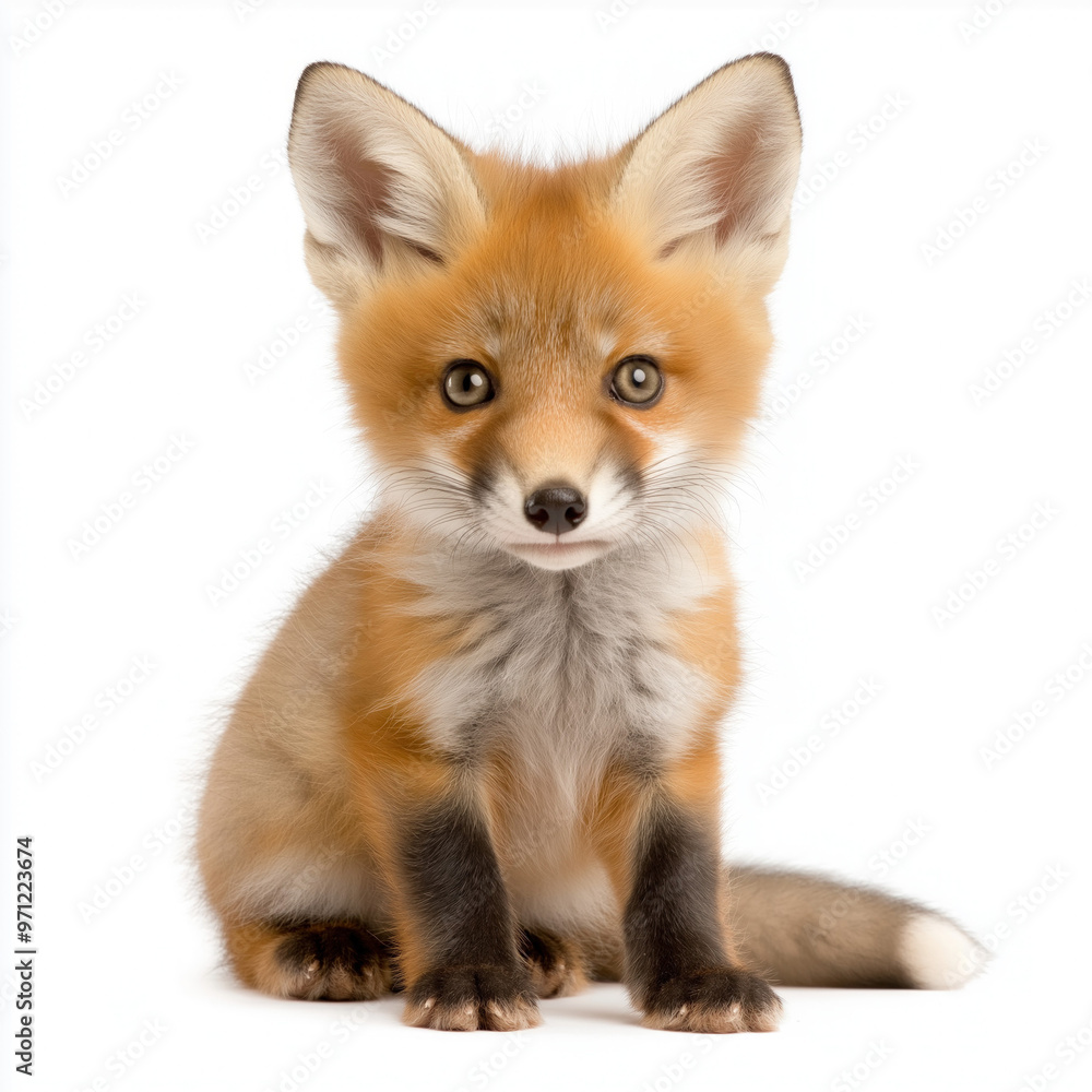 Fox Cub Isolated Fox Cub Isolated