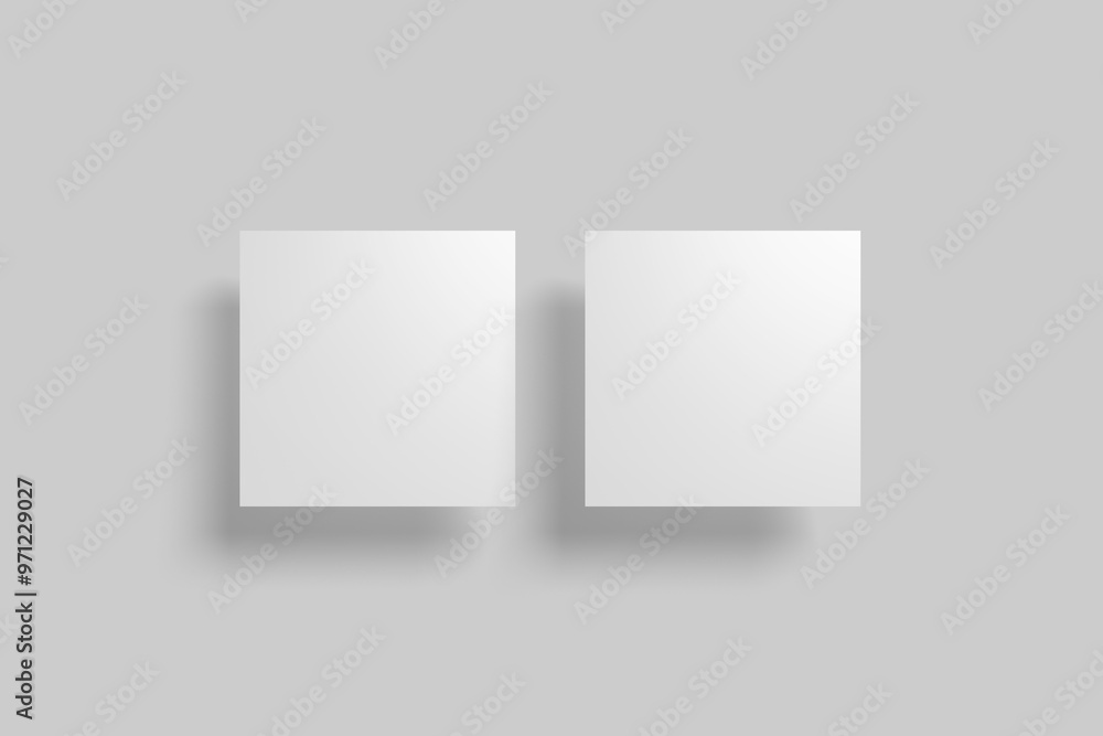 square flyer isolated on a gray background square flyer isolated on a gray background