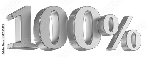 100 Percent . Silver Number Promotion