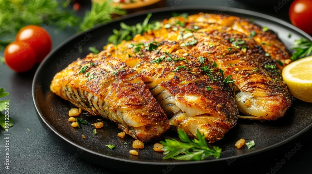 Carp in buttery sauce