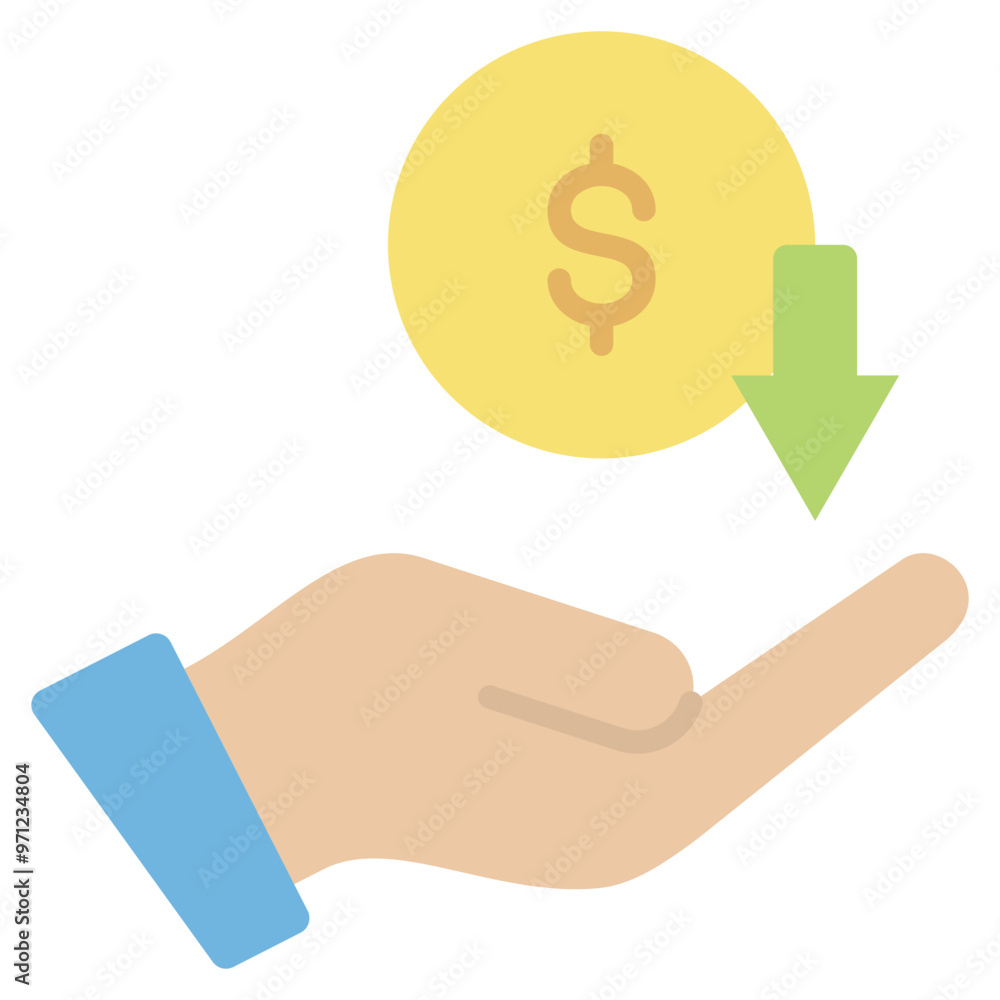 Revenue Flat Icon Revenue Flat Icon