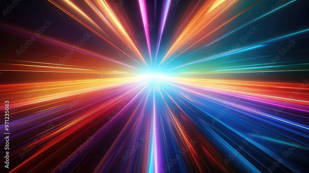 A vibrant burst of light and color radiating outward, creating a sense of energy and movement. A vibrant burst of light and color radiating outward, creating a sense of energy and movement.