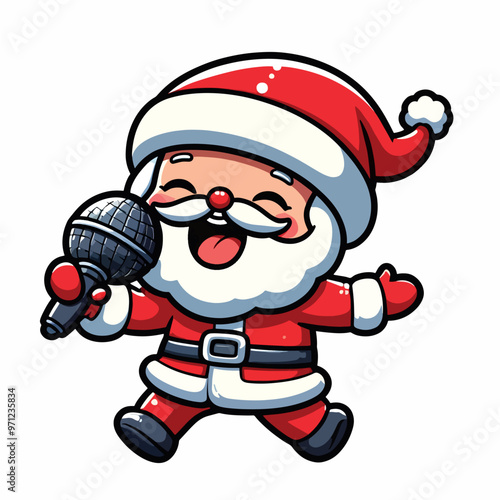 cute illustration of santa claus