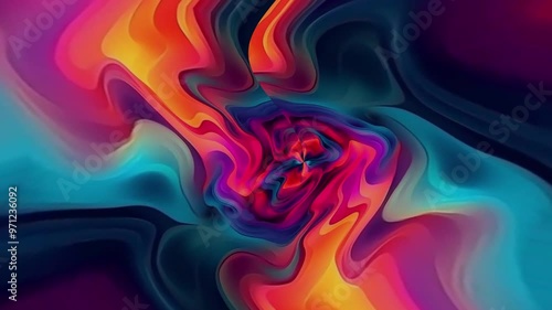 Abstract Swirling Colors photo