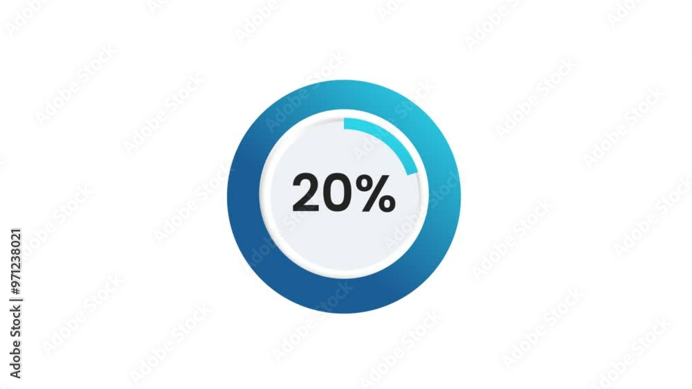 21% Pie Chart Animation 21% Pie Chart Animation