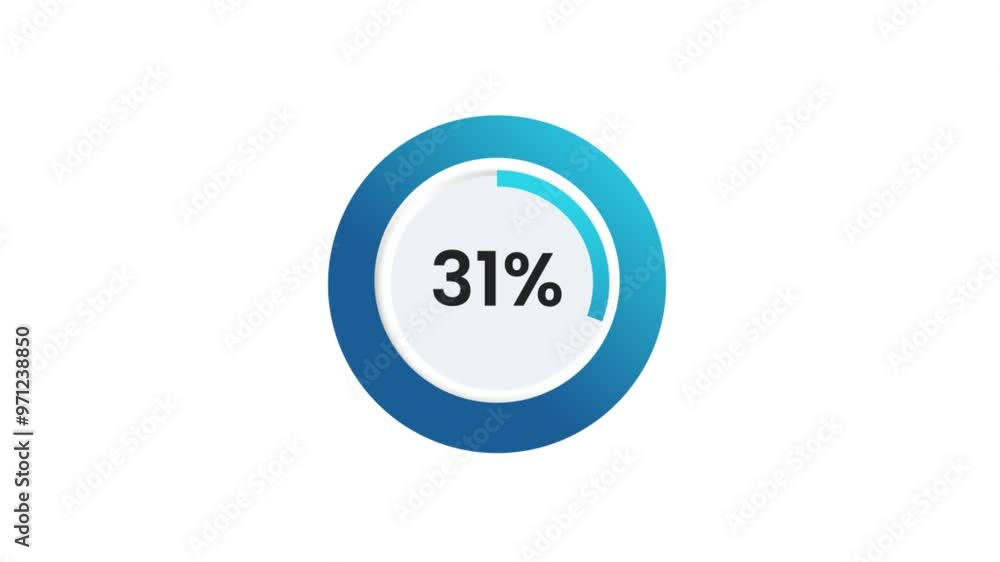 32% Pie Chart Animation 32% Pie Chart Animation