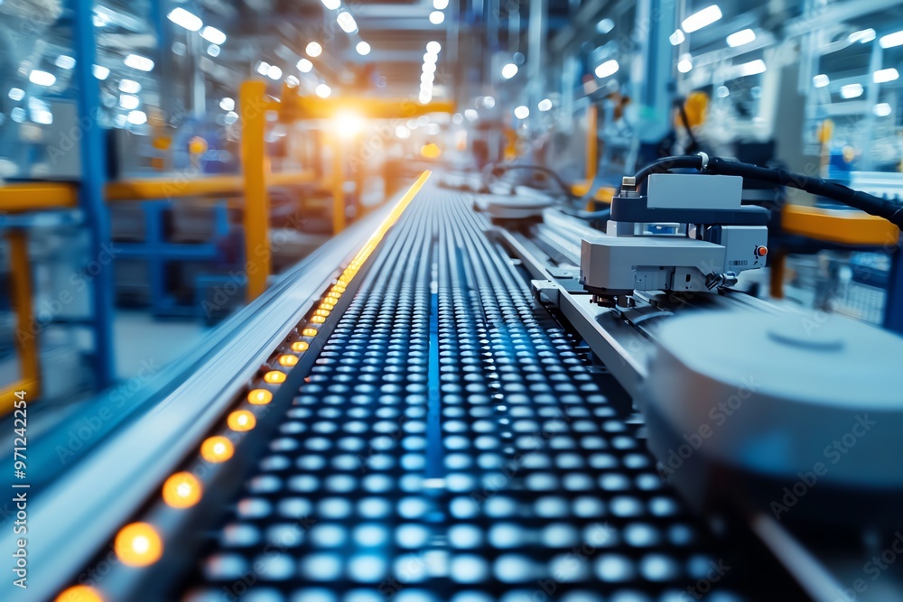 Automated assembly line with sensors performing real-time quality checks, sensor-based QC, high-speed quality assurance Automated assembly line with sensors performing real-time quality checks, sensor-based QC, high-speed quality assurance