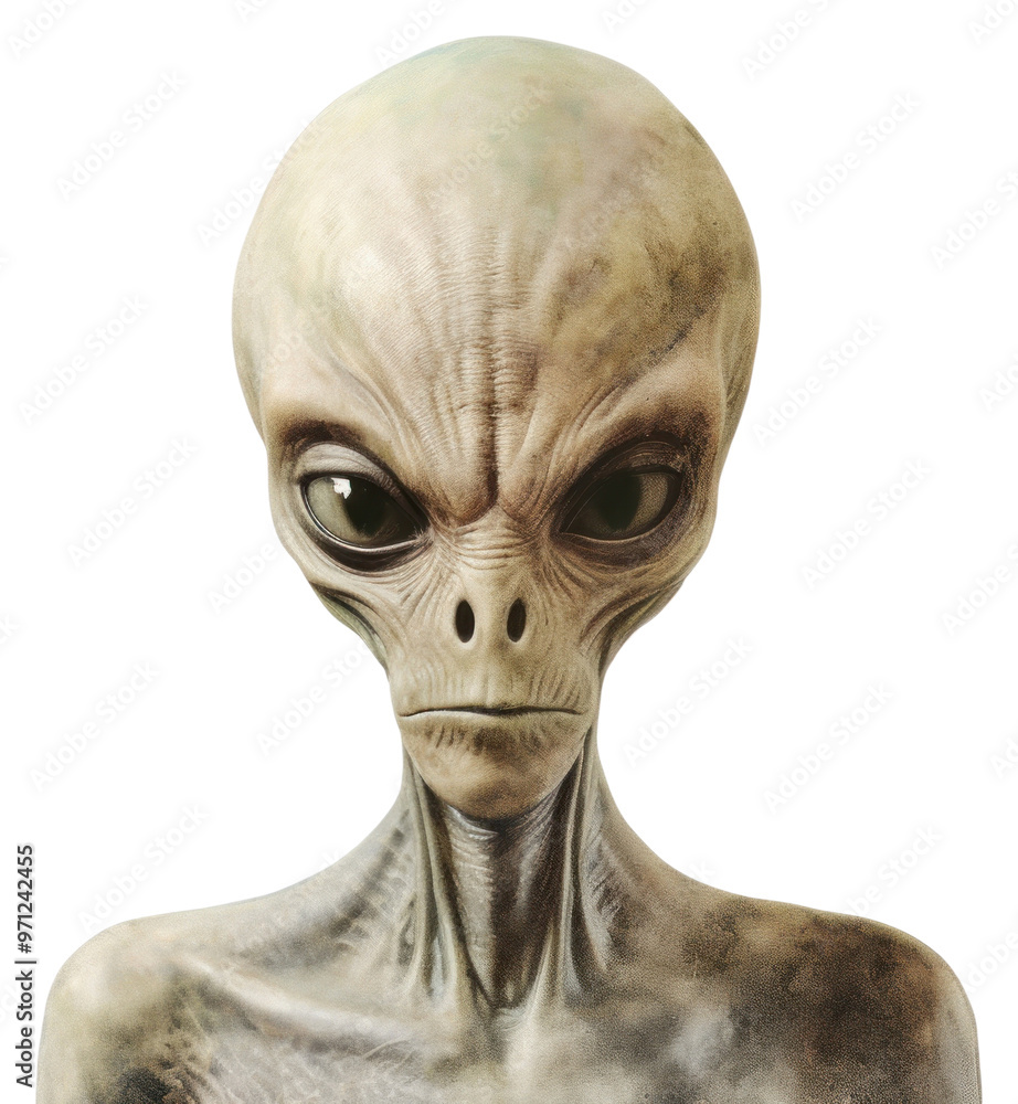 Naklejka premium PNG Alien representation portrait mystery.