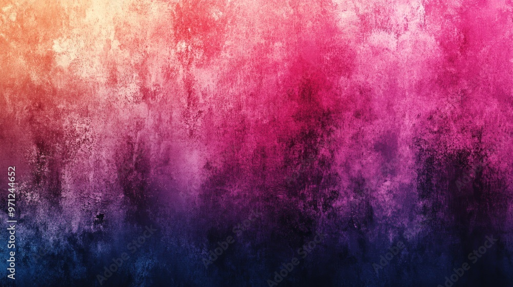 Fototapeta premium Abstract Grunge Background with Gradient of Yellow, Red, Pink, and Blue