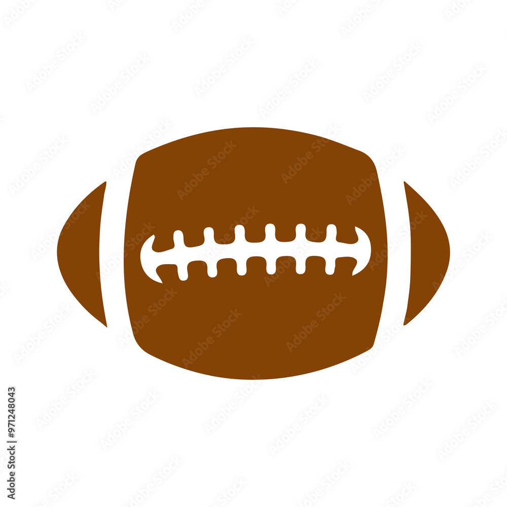 Football clip art design on plain white transparent isolated background for card, shirt, hoodie, sweatshirt, apparel, card, tag, mug, icon, poster or badge Football clip art design on plain white transparent isolated background for card, shirt, hoodie, sweatshirt, apparel, card, tag, mug, icon, poster or badge