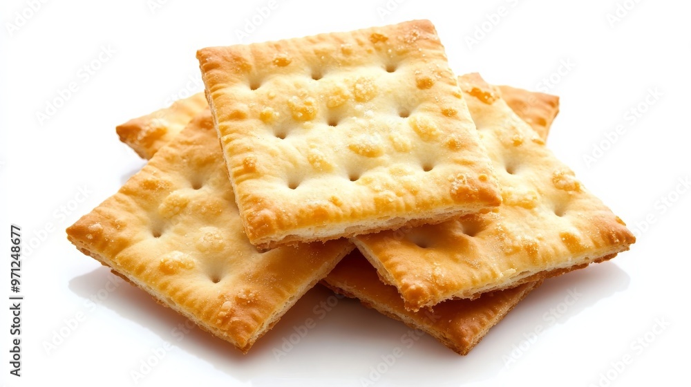 White background shows crackers. White background shows crackers.