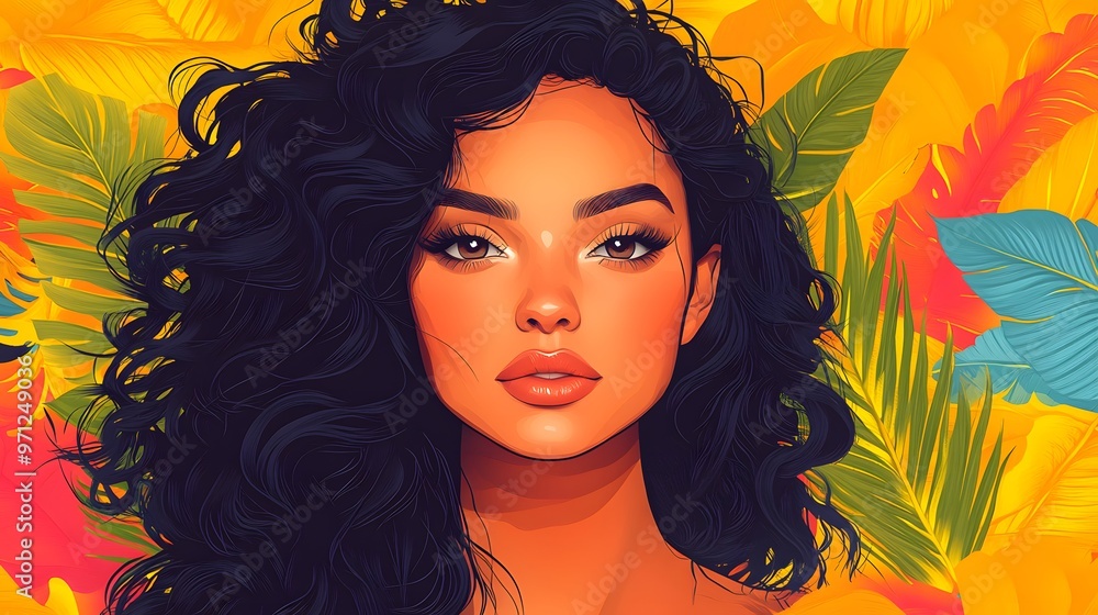 Illustration of a Latina woman with a mental health awareness banner for White January, Brazil, in vector art style. Illustration of a Latina woman with a mental health awareness banner for White January, Brazil, in vector art style.