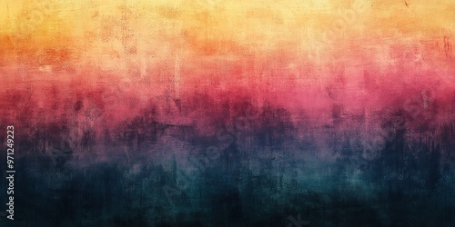 Abstract Textured Background with Yellow, Red, and Blue Hues