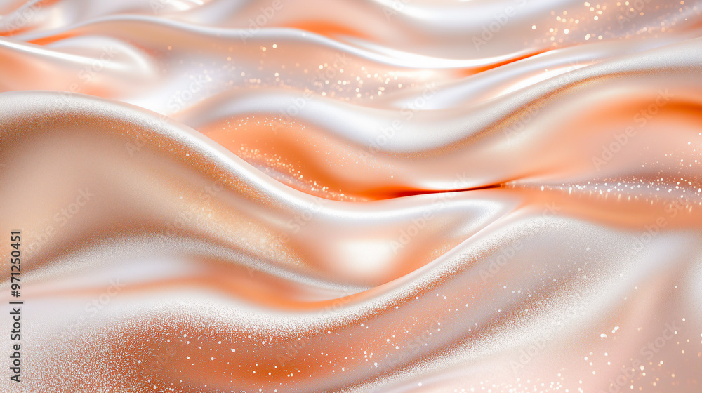 Fototapeta premium abstract silver liquid metalic rose gold background .